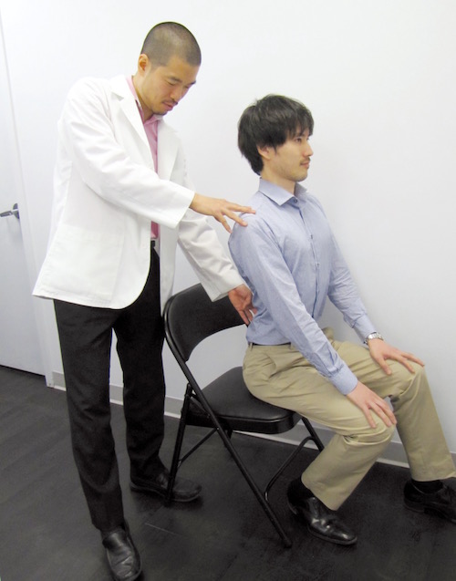 sitting position Dr. Hiromichi Nakano sitting position correct